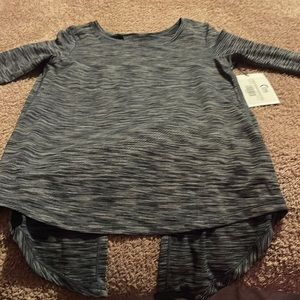 NWT ZYIA active tie in back top